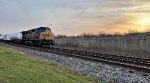 CSX 248 leads a windmill train.